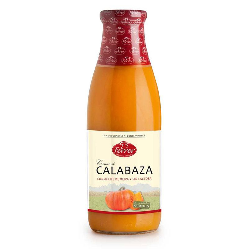CREMA DE CALABAZA BOTELLA 750ML.